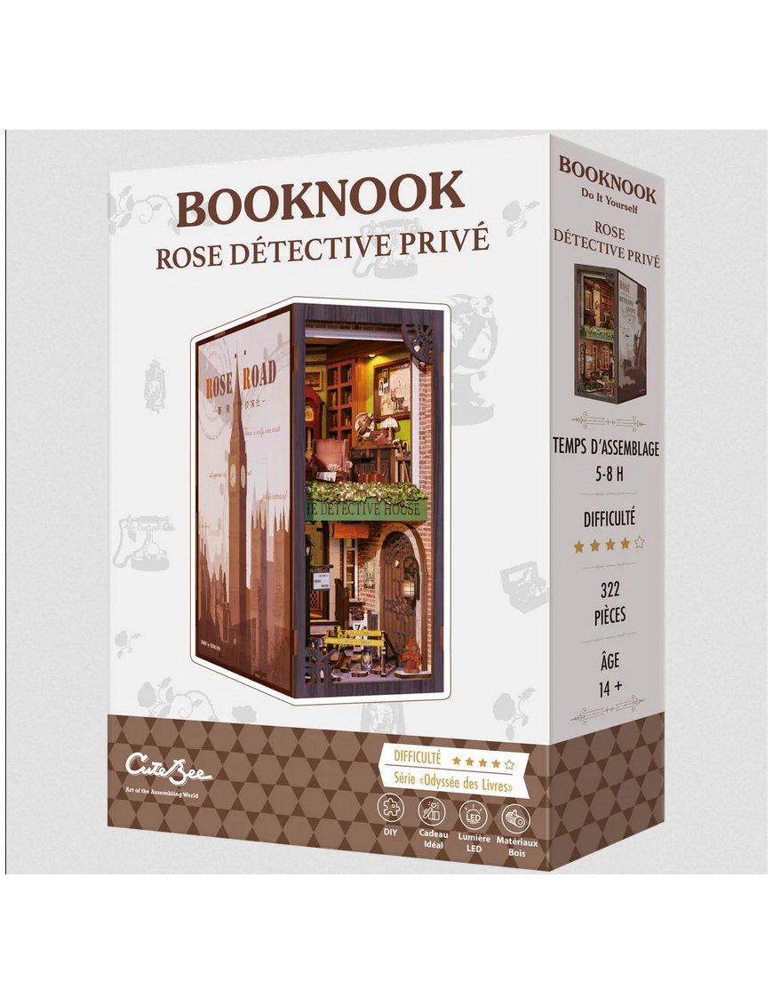 Maquette Booknook Rose Detective privé FR CuteBee