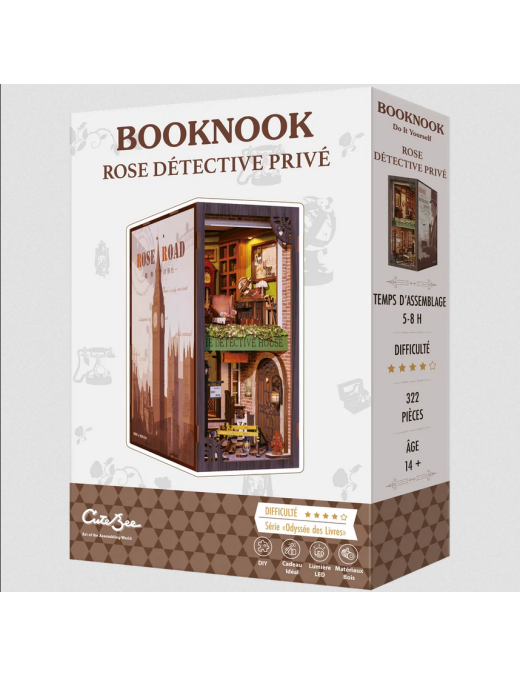 Maquette Booknook Rose Detective privé FR CuteBee