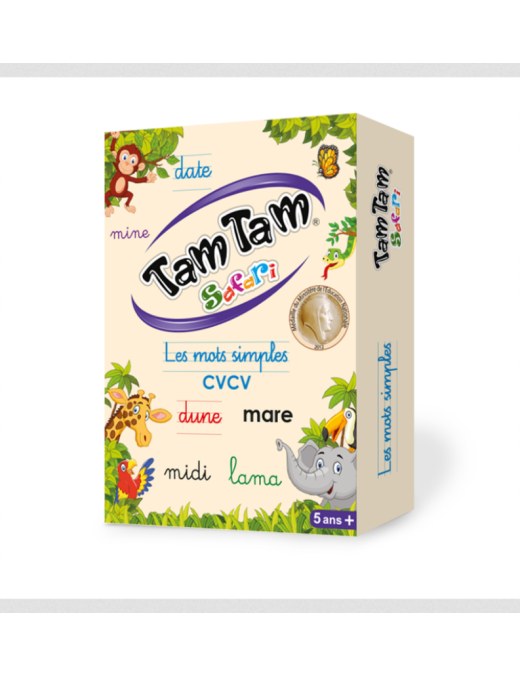 Tam Tam Safari Les mots simples FR AB Ludis Editions