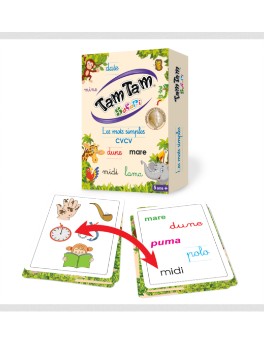 Tam Tam Safari Les mots simples FR AB Ludis Editions