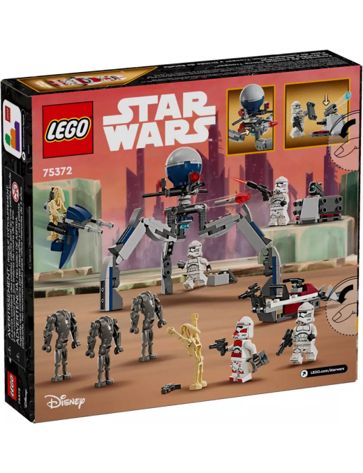 LEGO Star Wars Pack de combat Clone Troopers et Droides 75372