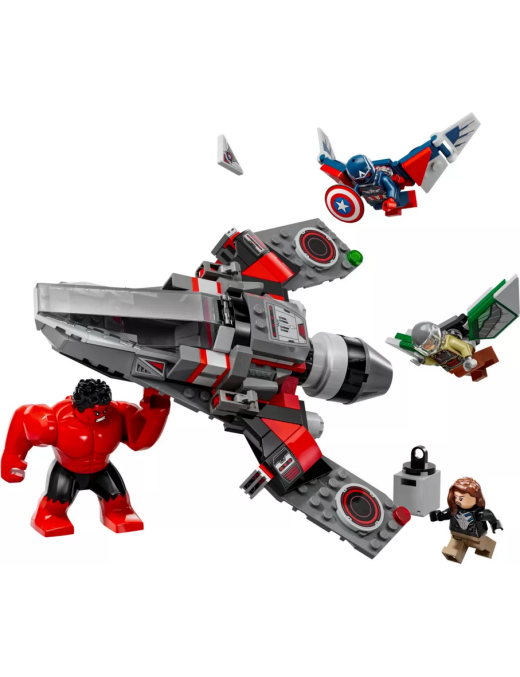 LEGO Marvel Captain America vs Hulk rouge 76292