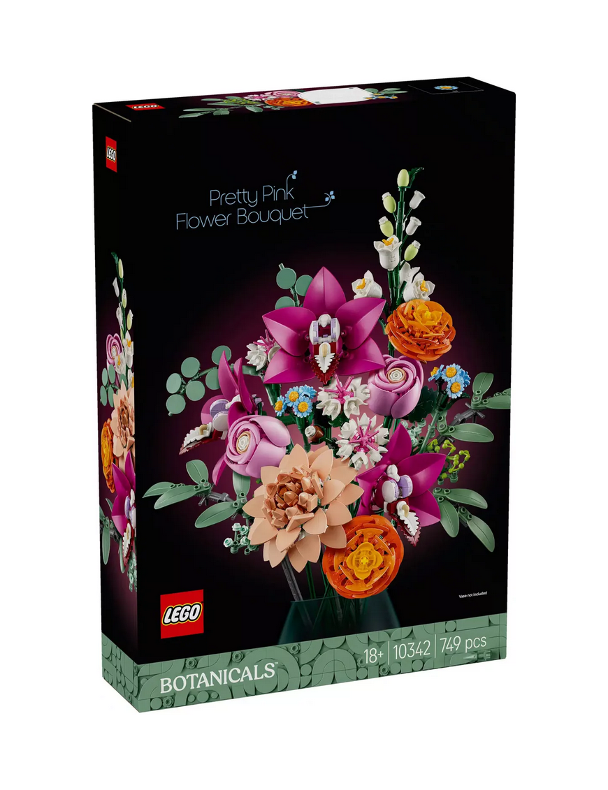 LEGO Botanicals Le joli bouquet de fleurs roses 10342