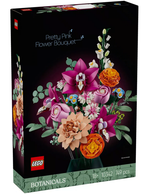 LEGO Botanicals Le joli bouquet de fleurs roses 10342