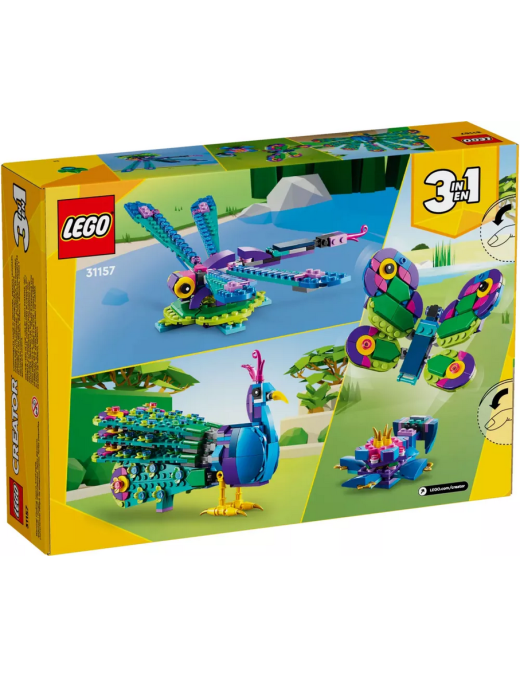LEGO Creator 3en1 Le Paon Exotique 31157