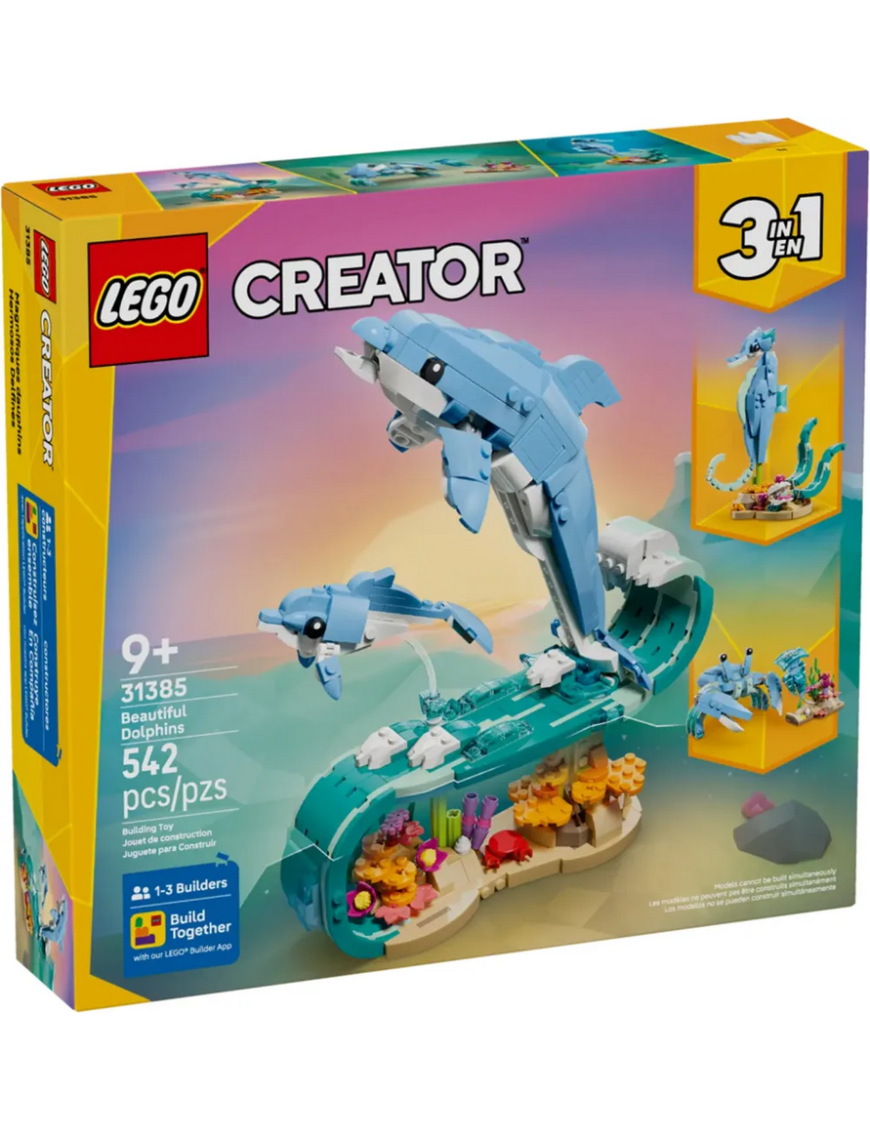 LEGO Creator Animaux Marins les Beaux Dauphins 31385