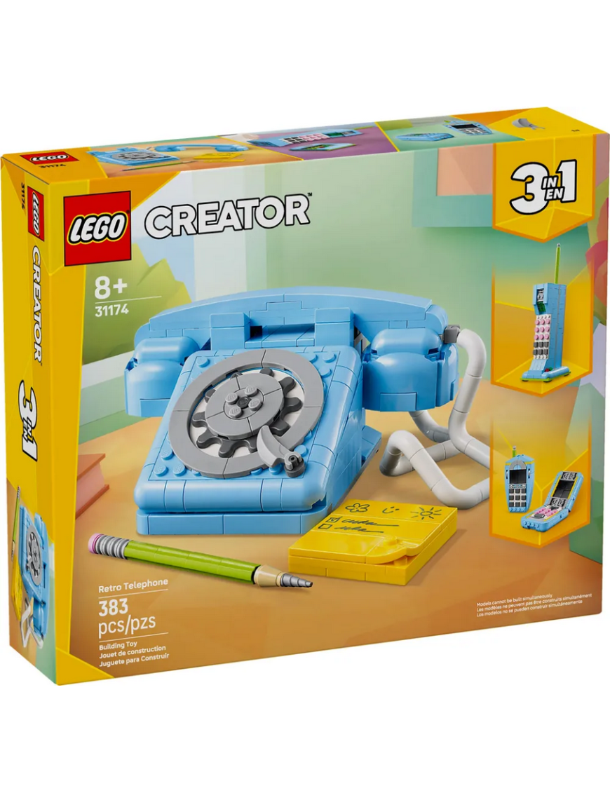 LEGO Creator 3 en 1 Le téléphone rétro 31174
