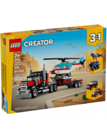 LEGO Creator 3en1 Le Camion Remorque avec Hélicoptère 31146