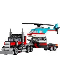 LEGO Creator 3en1 Le Camion Remorque avec Hélicoptère 31146
