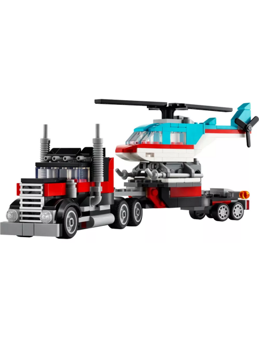 LEGO Creator 3en1 Le Camion Remorque avec Hélicoptère 31146