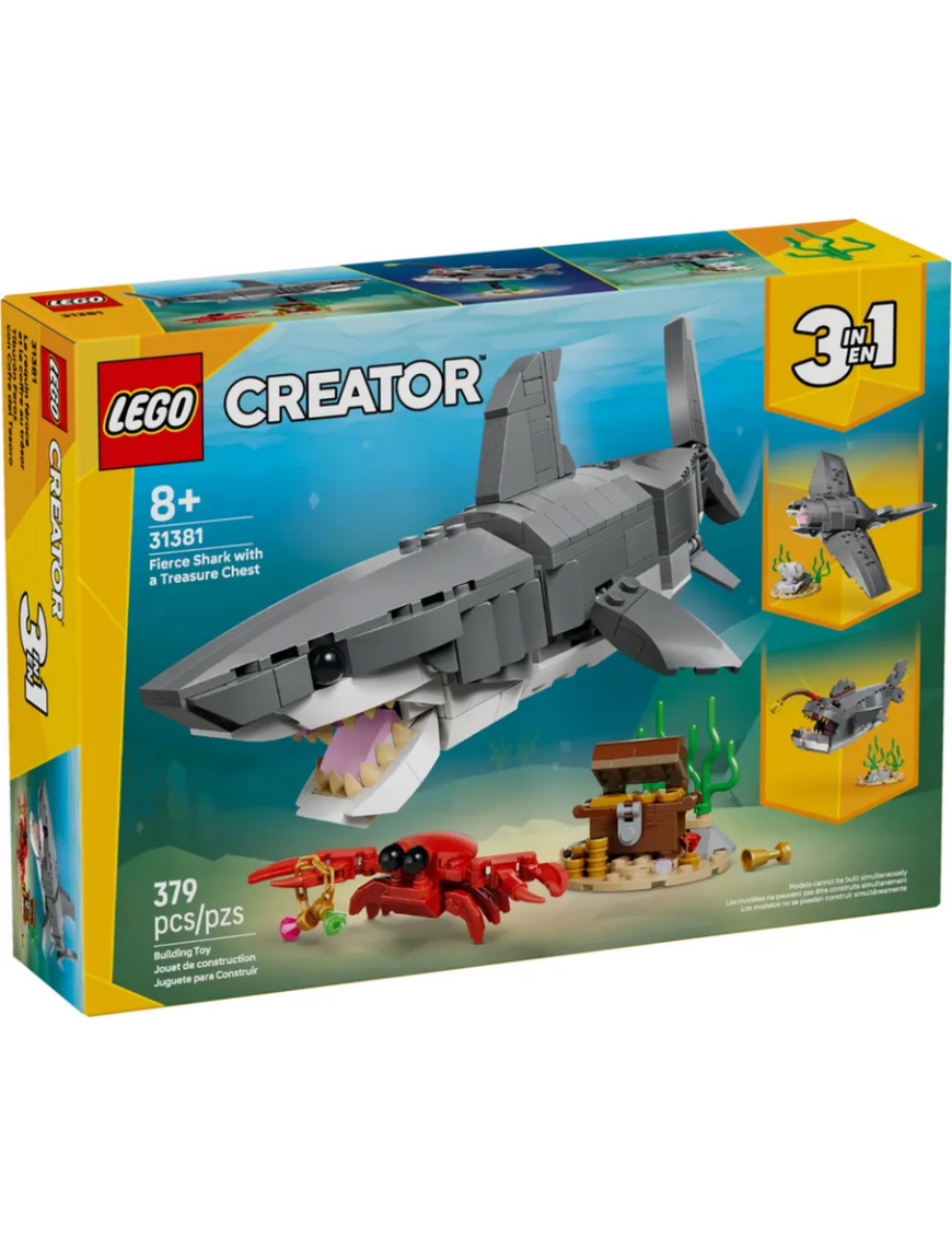 LEGO Creator Le Redoutable Requin et le Coffre au Trésor 31381