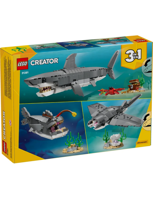LEGO Creator Le Redoutable Requin et le Coffre au Trésor 31381