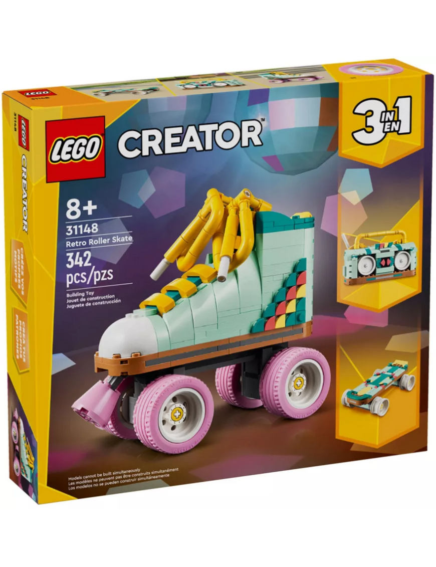 LEGO Creator 3en1 Les Patins à Roulettes Rétro 31148