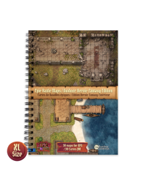 Livre plateau de jeu Edition Heroic Fantasy extérieur (305x420 mm) format A3 - Couverture rigide FR Ludistri