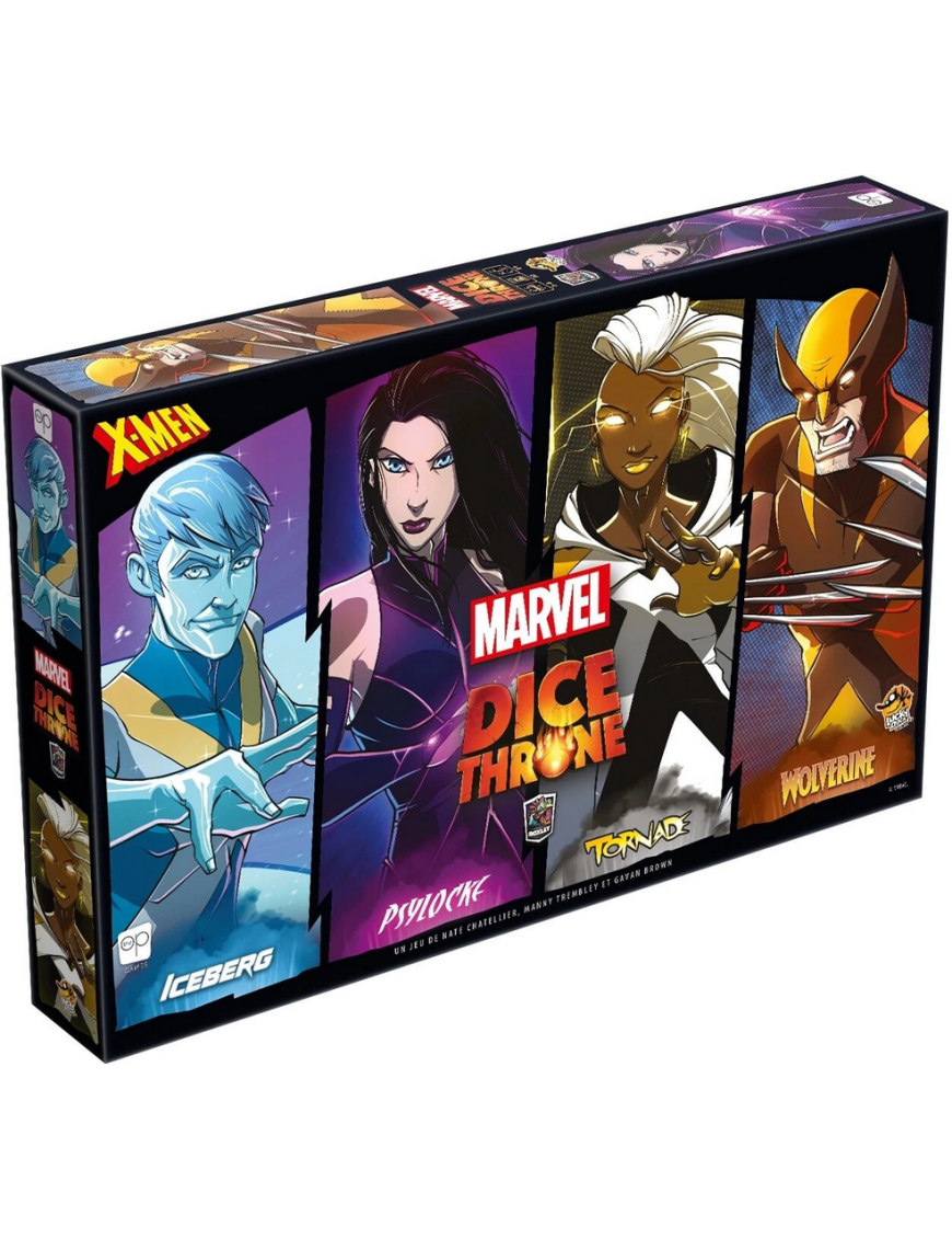 Dice Throne X-Men Iceberg, Psylocke, Tornade, Wolverine Fr Lucky duck games