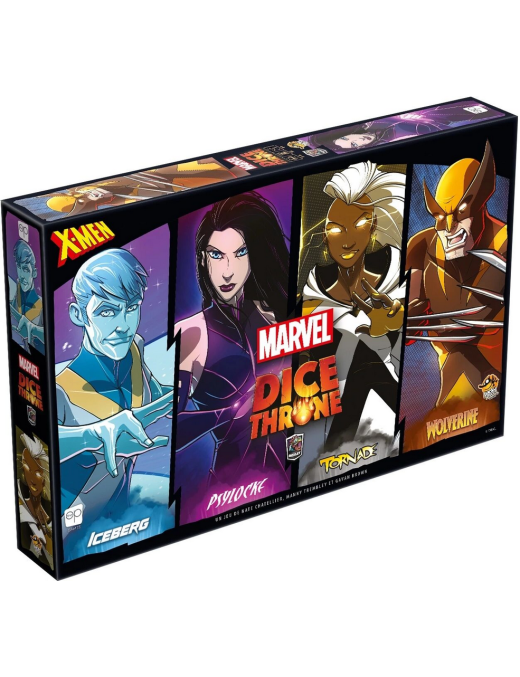 Dice Throne X-Men Iceberg, Psylocke, Tornade, Wolverine Fr Lucky duck games