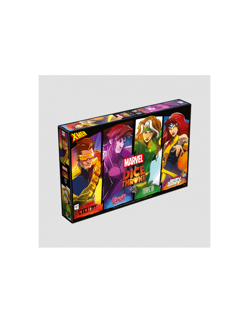 Dice Throne X-Men Cyclope, Gambit, Malicia, Jean Grey Fr Lucky duck games