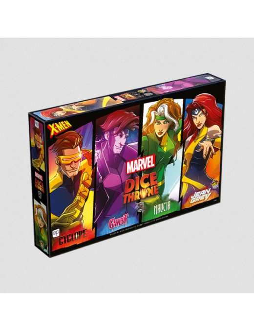 Dice Throne X-Men Cyclope, Gambit, Malicia, Jean Grey Fr Lucky duck games
