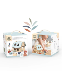 Maison des formes 9 blocs Speedy Monkey