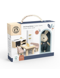 Cuisine de la maison de poupée + 1 lapin Speedy Monkey