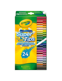 Boite de 24 feutres Supertips lavables Crayola