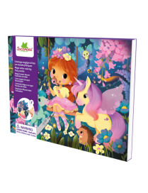 Pockets Coloriage magique à l'eau Les mondes féériques Sycomore