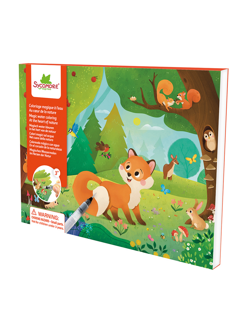 Pockets Coloriage magique à l'eau Au coeur de la nature Sycomore