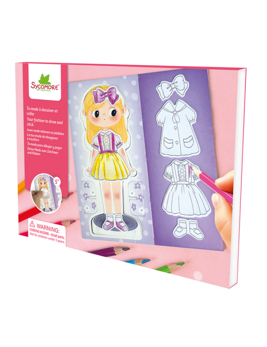 Pockets Ta mode à dessiner et à coller Sycomore