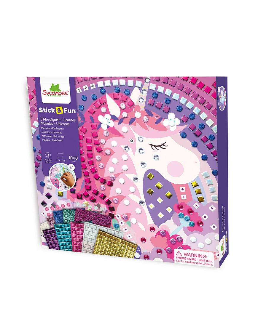 Stick & Fun Mosaiques Licorne Sycomore