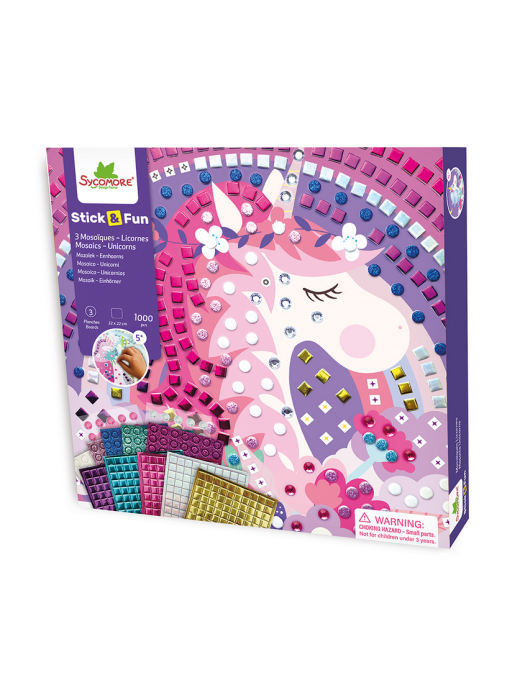 Stick & Fun Mosaiques Licorne Sycomore