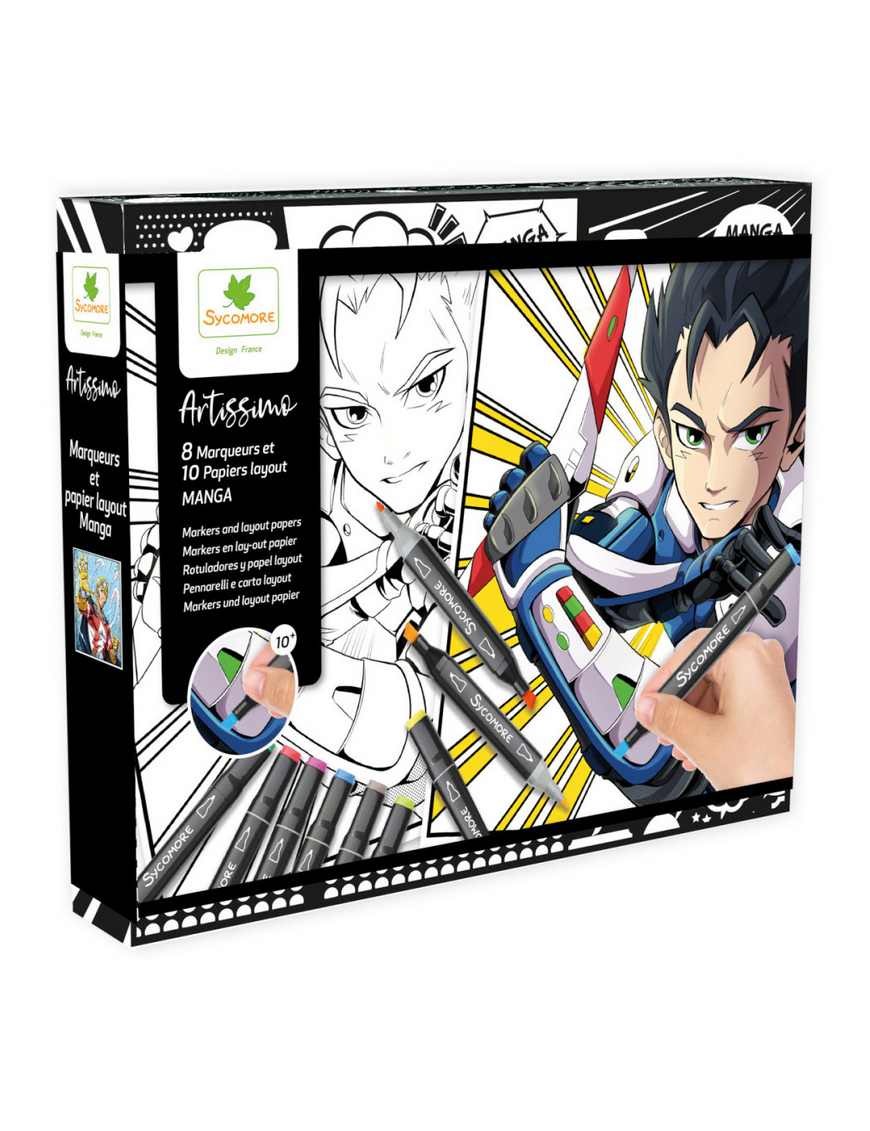 Coffret Atelier Manga Garçon Sycomore