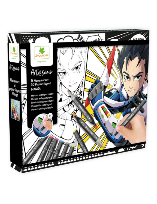 Coffret Atelier Manga Garçon Sycomore