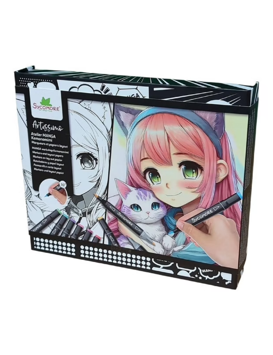 Coffret Atelier Manga Kémonomimi Sycomore