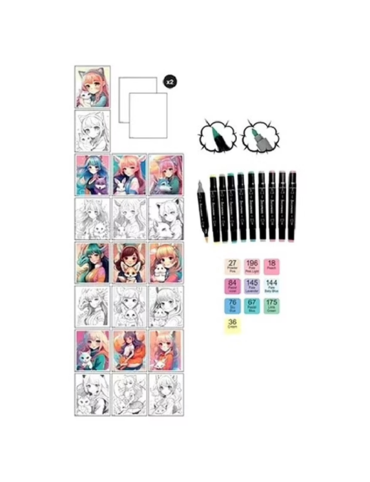 Coffret Atelier Manga Kémonomimi Sycomore