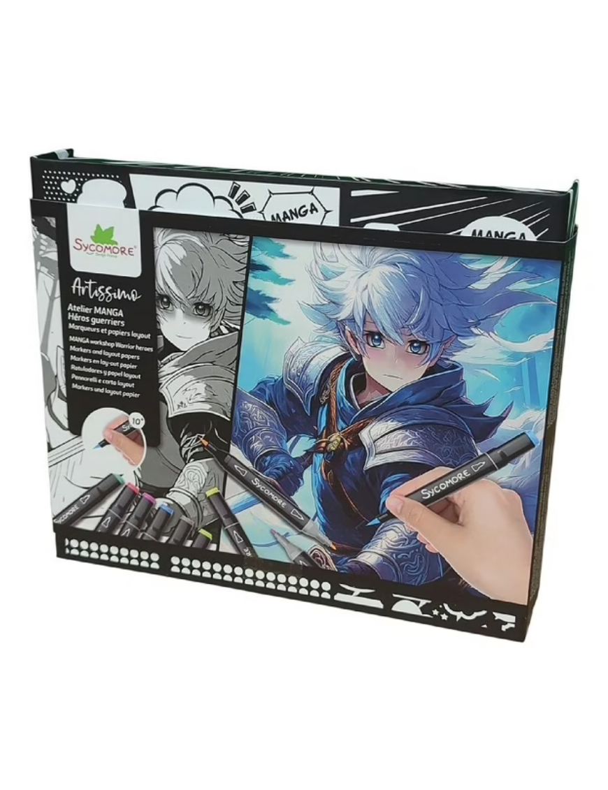 Coffret Atelier Manga Héros guerriers Sycomore