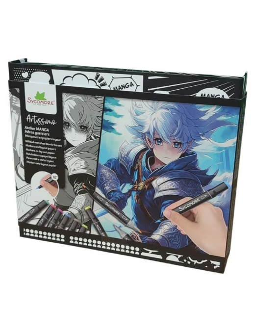 Coffret Atelier Manga Héros guerriers Sycomore