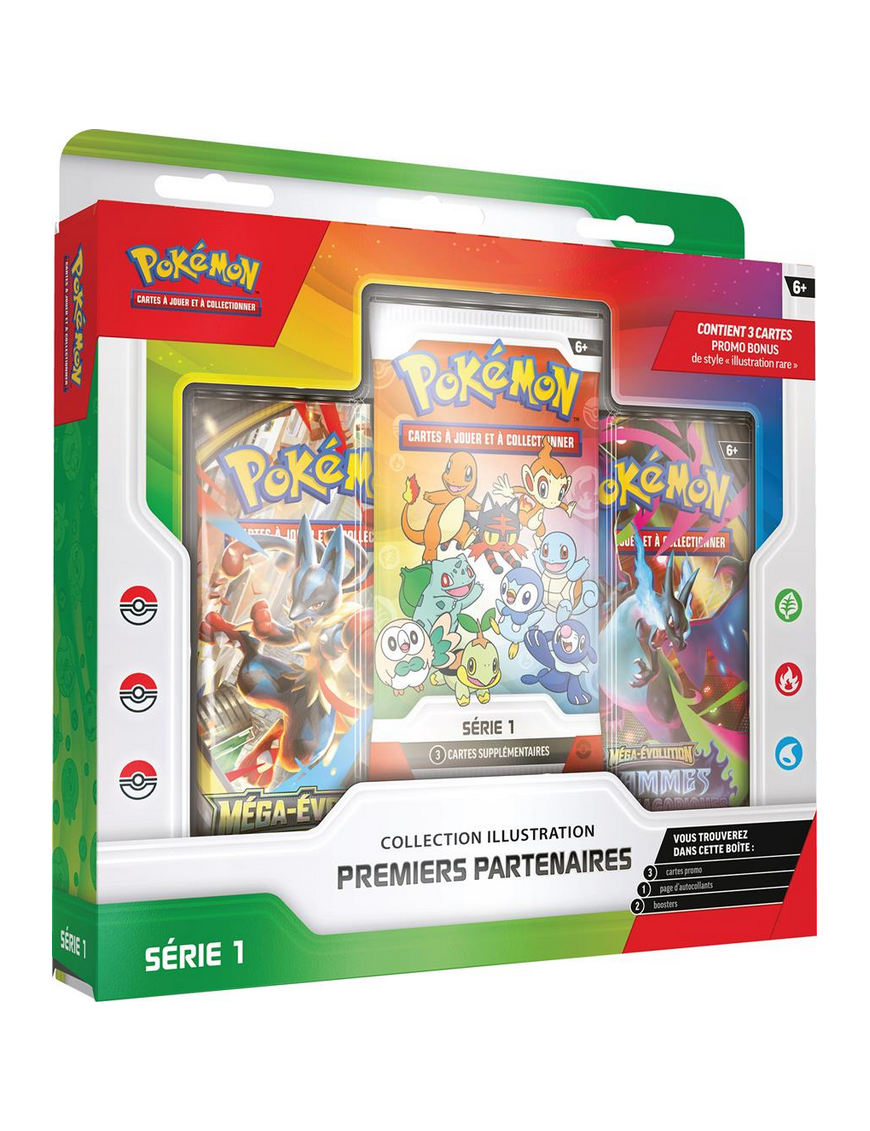 Pokemon Coffret Collection Illustration Premiers Partenaires Serie 1 FR