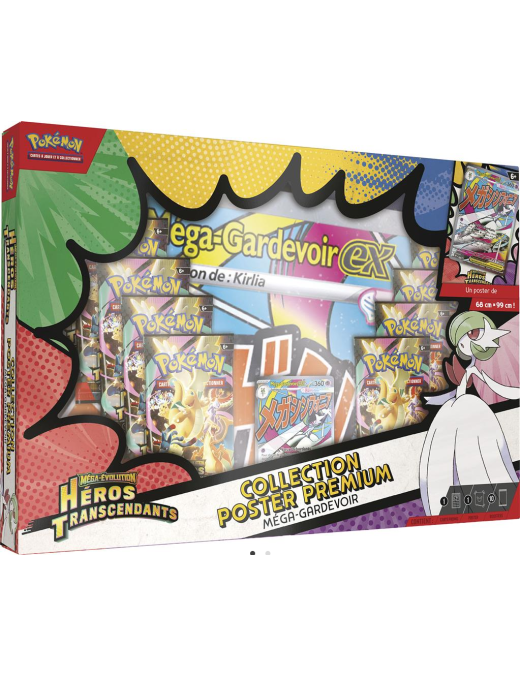 Pokemon Coffret Collection Premium Heros Transcendant Méga Gardevoir EX Poster ME2.5 FR