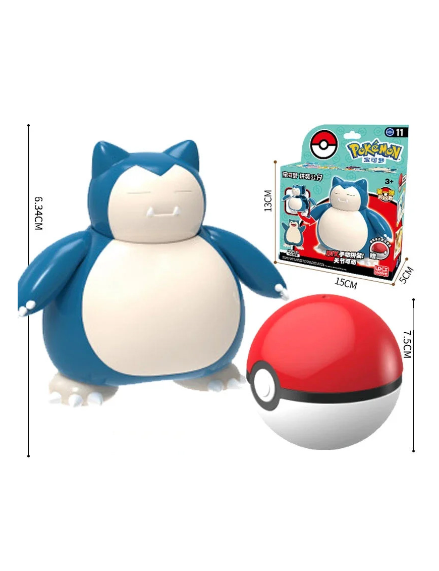 Maquette Pokemon Ronflex & Pokeball LDCX