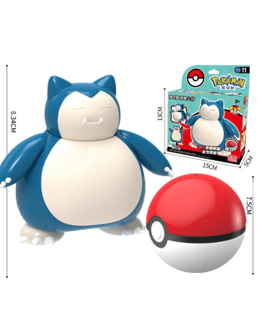 Maquette Pokemon Ronflex & Pokeball LDCX
