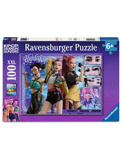 Puzzle 100p XXL Fans heureux, Honmoon heureux KPop Demon FR Ravensburger
