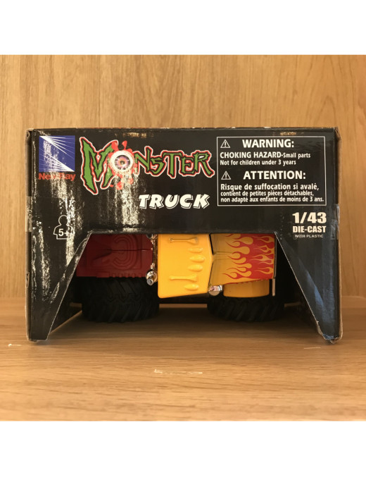 Monster Truck Camion Jaune et Rouge New Ray