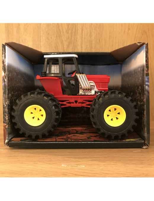 Monster Truck Tracteur Blanc et Rouge New Ray