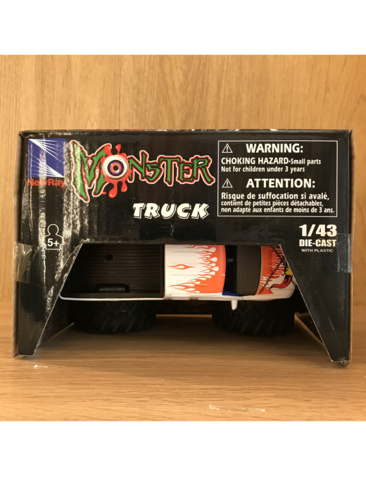 Monster Truck Classique Blanc et Bleu New Ray