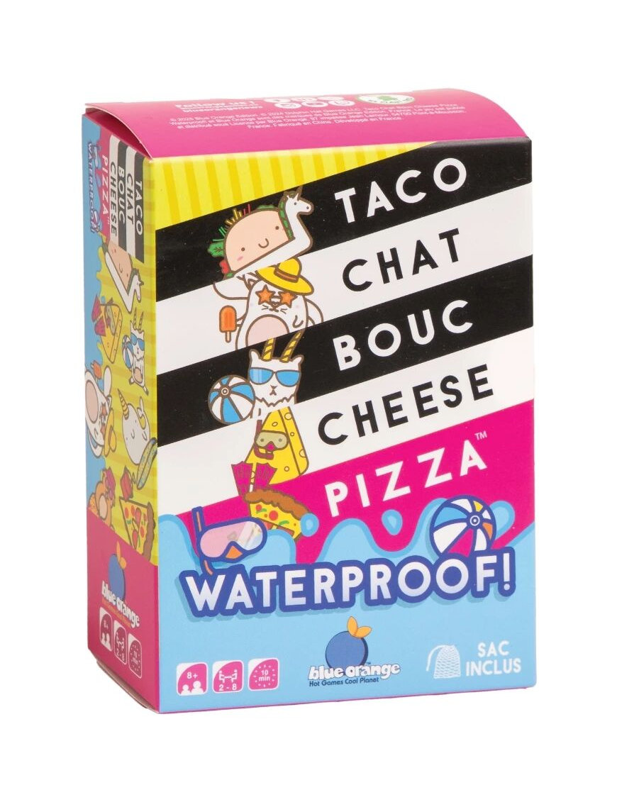 Taco Chat Bouc Cheese Pizza Waterproof FR Blue Orange