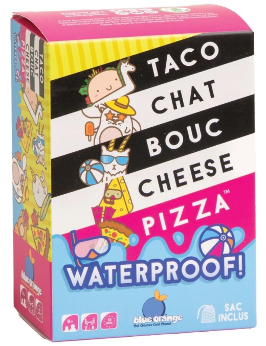 Taco Chat Bouc Cheese Pizza Waterproof FR Blue Orange