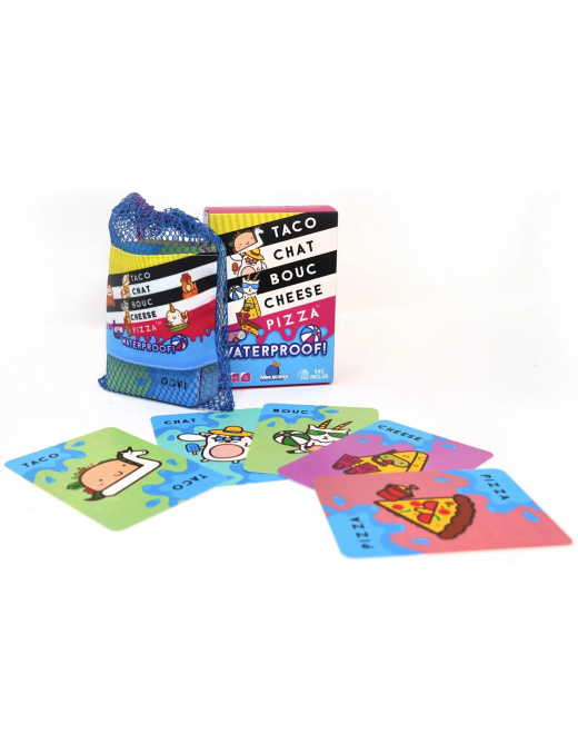 Taco Chat Bouc Cheese Pizza Waterproof FR Blue Orange