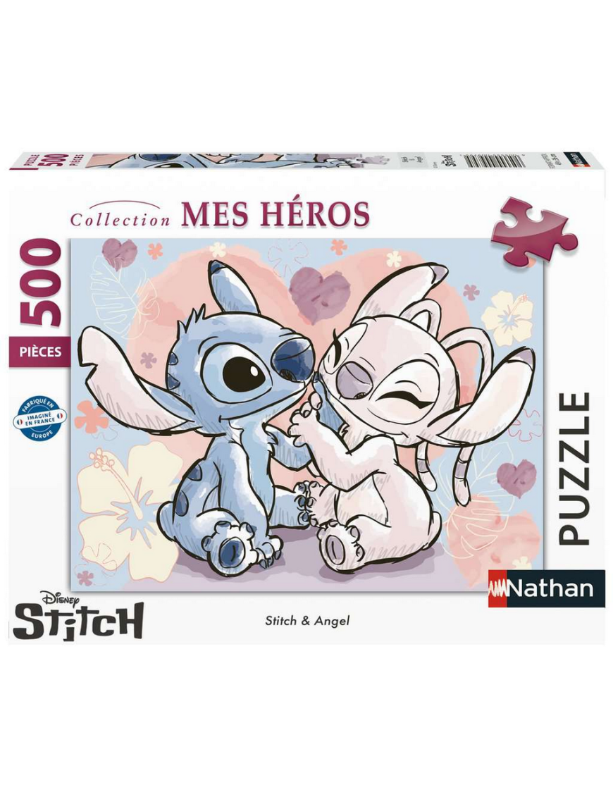 Puzzle 500p Stitch & Angel FR Nathan