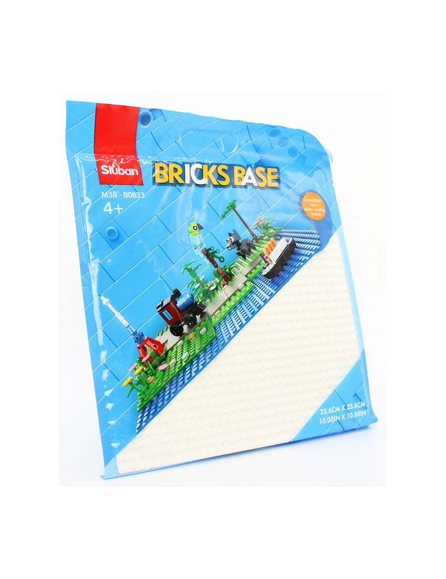 BrickBase - Plaque Blanc SLUBAN