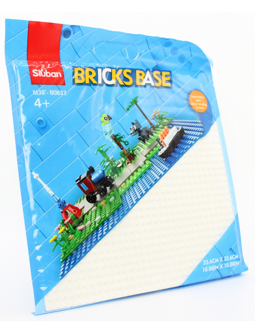 BrickBase - Plaque Blanc SLUBAN